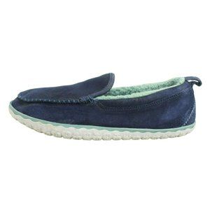 LL Bean Suede Slip On Fleece Lined Mountain Moccasin Slippers Size 11 M
